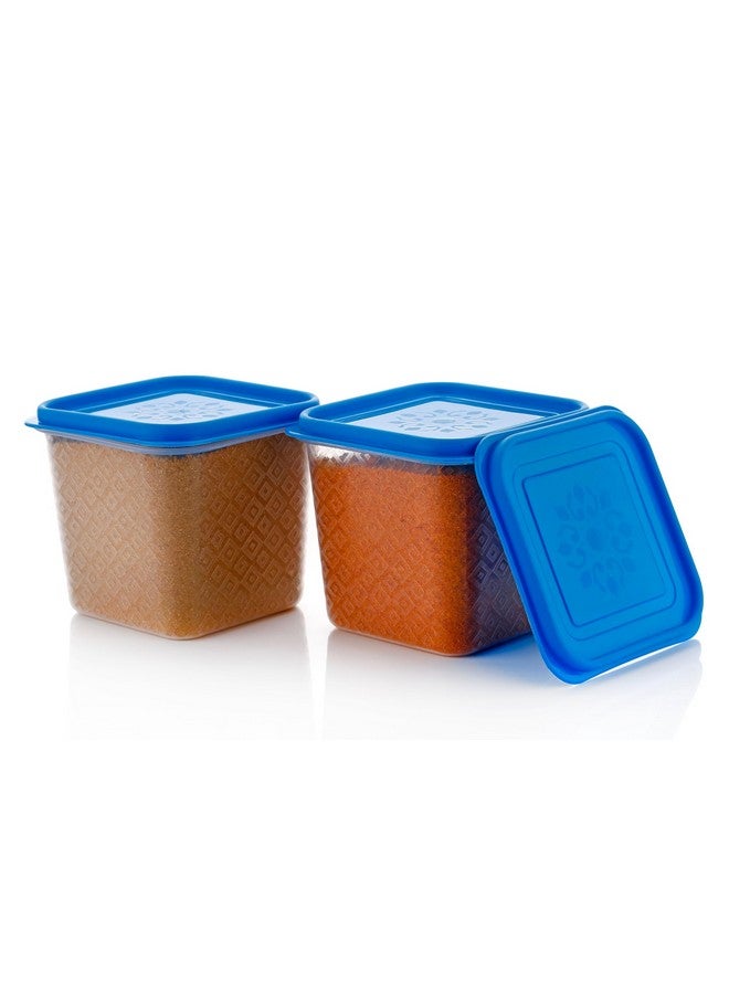 HINDSTAR Multipurpose Plastic Storage Jars and Kitchen Mate Classic Containers | BPA-Free, Airtight Kitchen Container Set for Spices, Grains and More Items - Transparent (750ML, Set of 10) - Image 5