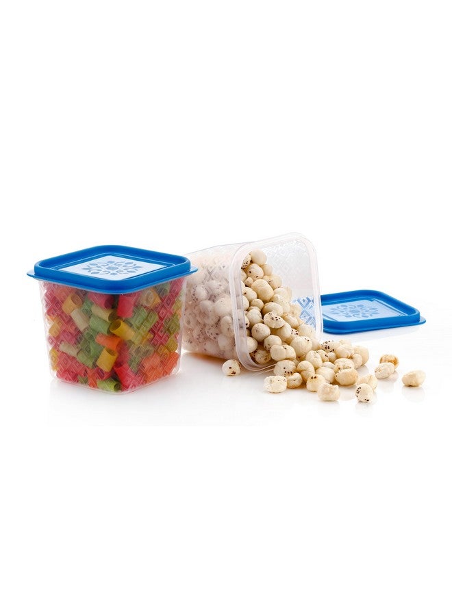 HINDSTAR Multipurpose Plastic Storage Jars and Kitchen Mate Classic Containers | BPA-Free, Airtight Kitchen Container Set for Spices, Grains and More Items - Transparent (750ML, Set of 10) - Image 2