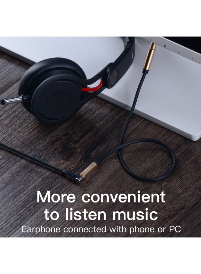 VENTION 3.5mm Female to Female Audio Extension Cable 0.3M Red Metal Type Model # BFABY - Image 5