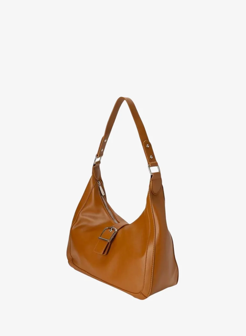 Bata Brown Classic Shoulder Hobo Bag for Women | Best Price UAE