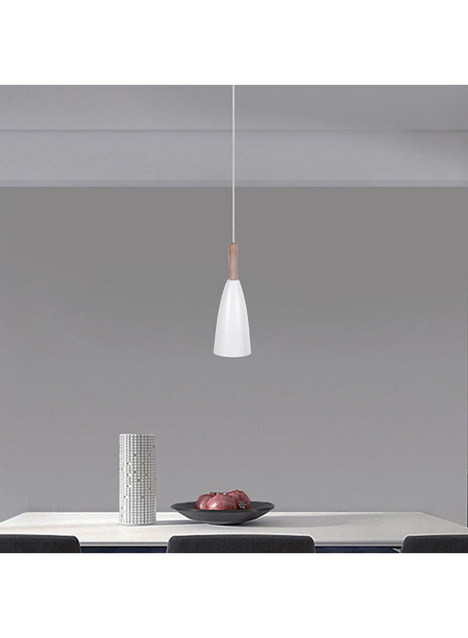 El Rawda Lighting Rocket Ceiling Lamp - Single | modern decorative LED E27 pendant light ceiling lamp hanging | suitable for any room | Color: White | Size: 70x10 cm