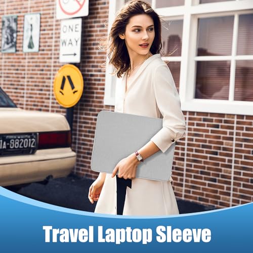 Ctemnpho 18.5 inch Portable Monitor Case Storage Bag, Portable Computer Cover Bag with Pocket Zipper for 17.3 inch Laptop Sleeve, Notebook Computer Gaming Display Protective Travel（Gray） - Image 5