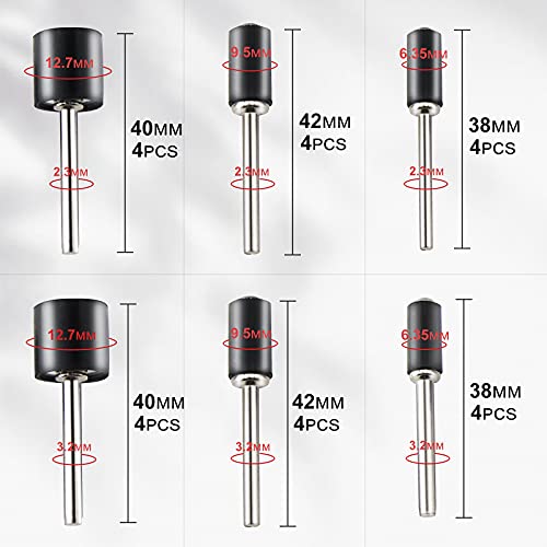 Juasky 551pcs Sanding Drums for Dremel Rotary Tool,Sanding Bits Bands Sander Sandpaper for Drill Woodworking Accessories - Image 3