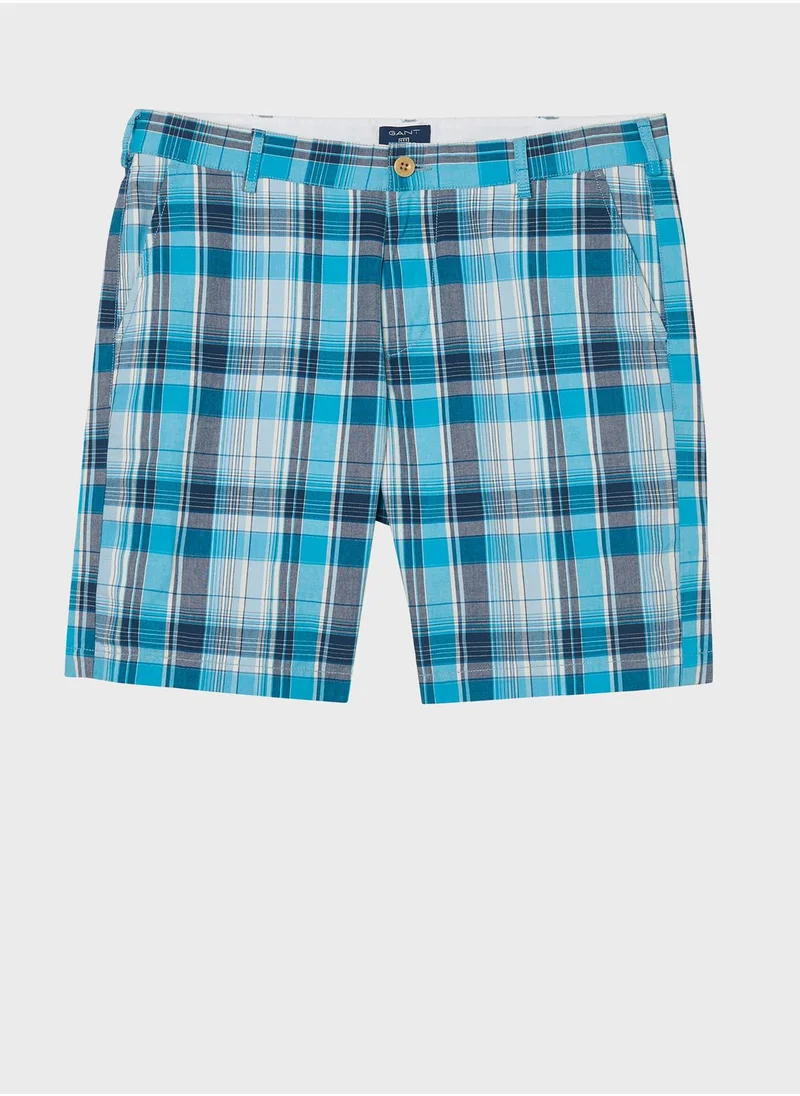 GANT Checked Madras Casual Shorts