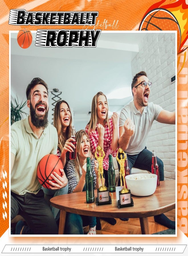 Silipull 12 Pack Basketball Trophy Award Kits 6.7 Inch Sports Award Medals with Stickers Sports Contest Trophies Bulk Plaques Team Prize Gift Trophies for Competition - Image 5