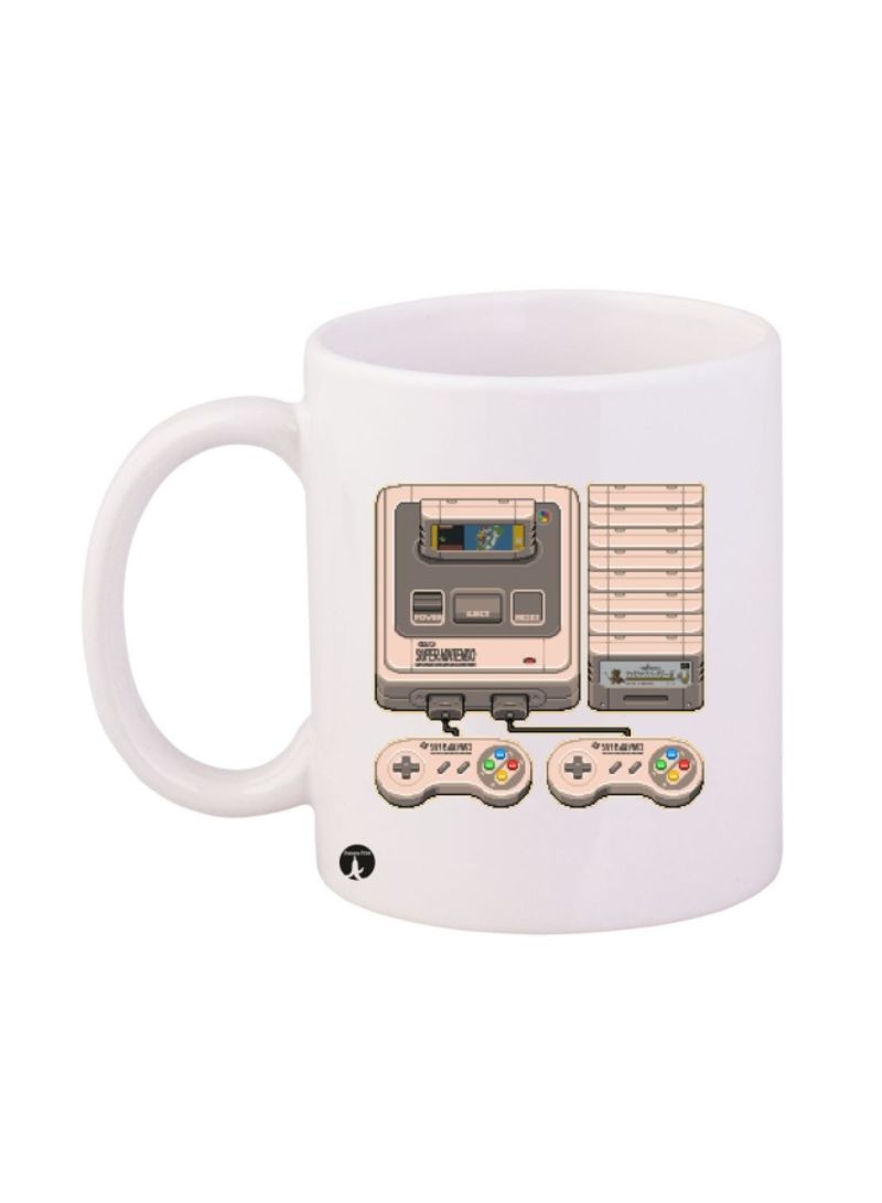 RKN Console Printed Mug White/Beige 12ounce