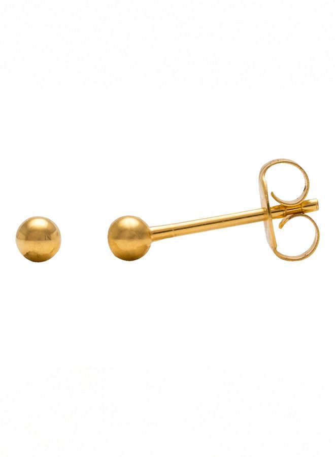 Studex 3MM Ball 24K Pure Gold Plated Ear Studs - Image 3