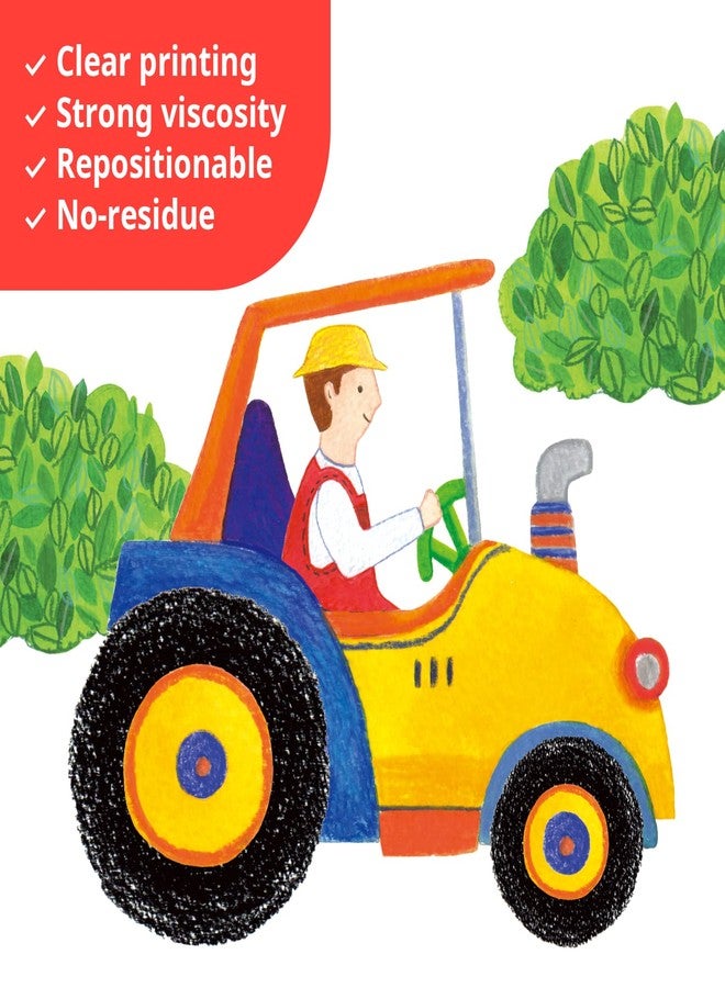 DECOWALL SG2-2107 Construction Transportation Wall Decals Car Truck Tractor Road Stickers for Kids Boys Living Room Decor Bedroom Playroom Nursery Peel and Stick Removable - Image 4