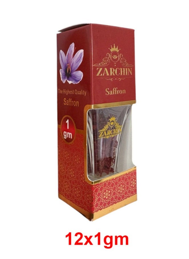 ZARCHIN Saffron Family Pack , Super Negin Saffron 12 x 1 Grams - All Red Premium Quality  - Image 2