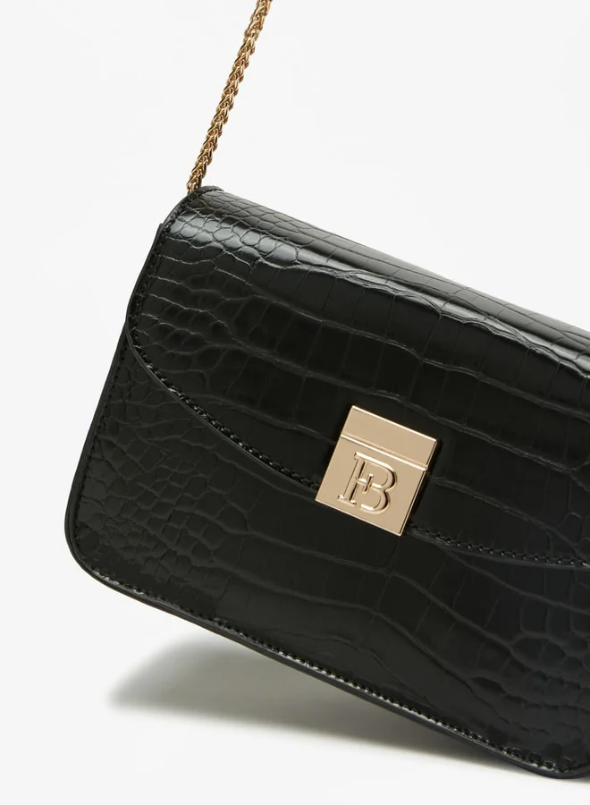 فلورا بيلا من شو إكسبرس Women's Textured Crossbody Bag with Chain Strap