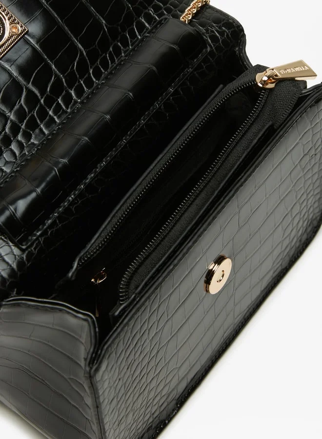 فلورا بيلا من شو إكسبرس Women's Textured Crossbody Bag with Chain Strap