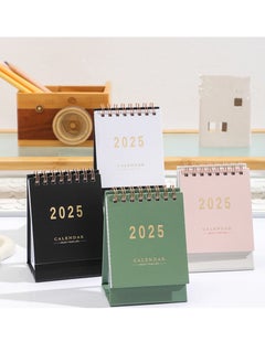 General Mini Desk Calendar 2025, Small Desktop Calendar Mini Daily Schedule Thick Paper Twin-Wire Binding with Stickers for Home Office School  - Image 3