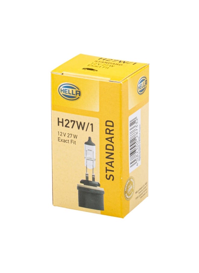HELLA - HELLA 8GH 008 991-021 Bulb - H27W/1 - Standard - 12V - 27W - Socket Type: PG13 - Image 1