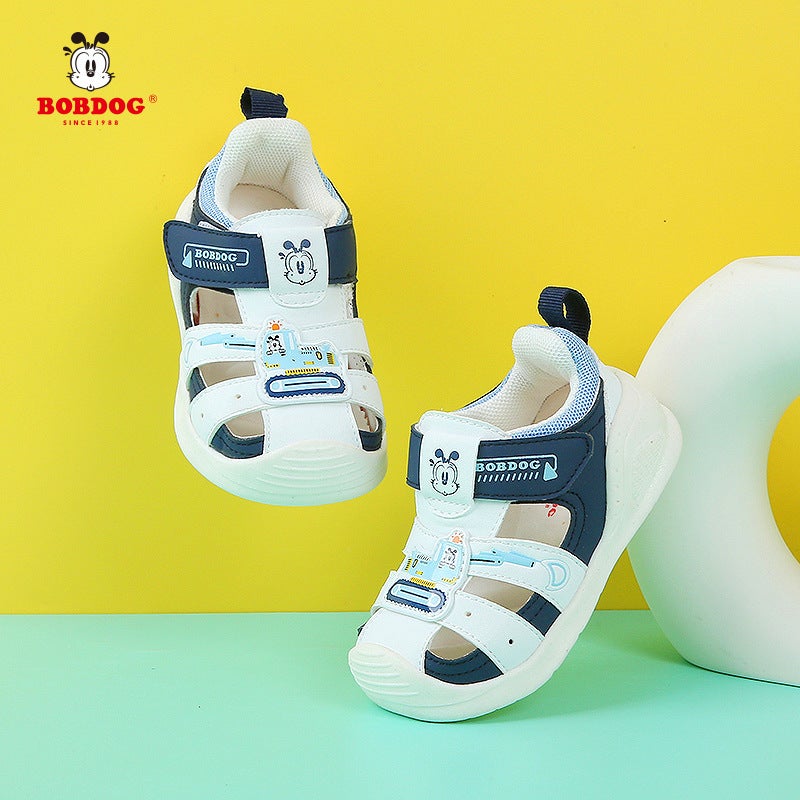 Babudou Baotou Sandals 1-3 Years Old Baby Toddler Shoes Baby Shoes 2024 Beach Soft Sole - Image 3