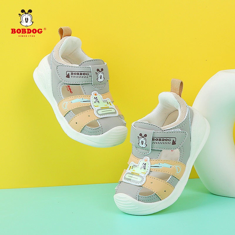 Babudou Baotou Sandals 1-3 Years Old Baby Toddler Shoes Baby Shoes 2024 Beach Soft Sole - Image 4