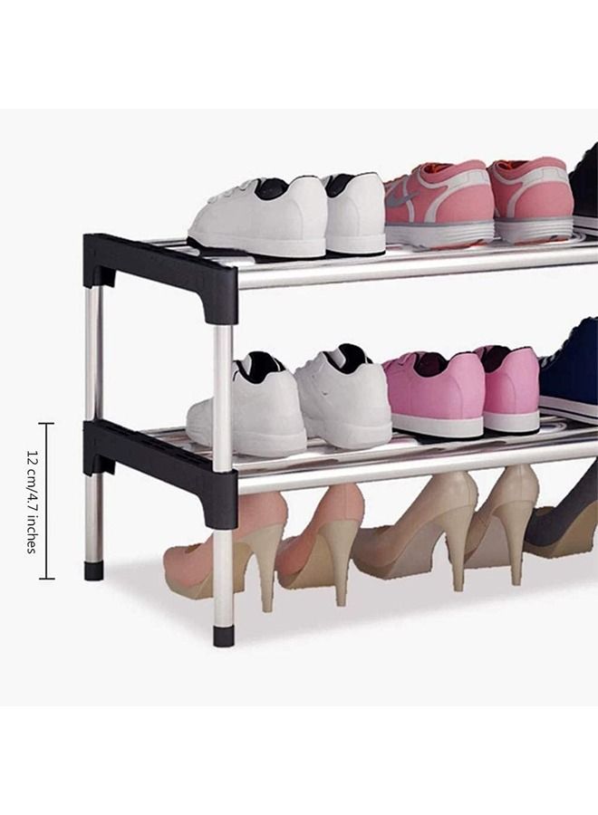 Arabest Shoe Rack, Free Standing Shoe Storage 6 Tier Shoe Rack Storage Organizer Stand Keeps Room Tidy Door Saves Space (Black, 6 Tier) - Image 5