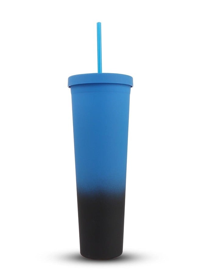 HAMSTER LONDON Sipper | Stylish Holographic Design | 750ml Spill-Proof Water Bottle | Durable & Portable for School, Office, Gym & Travel (Ombre Blue) - Image 4