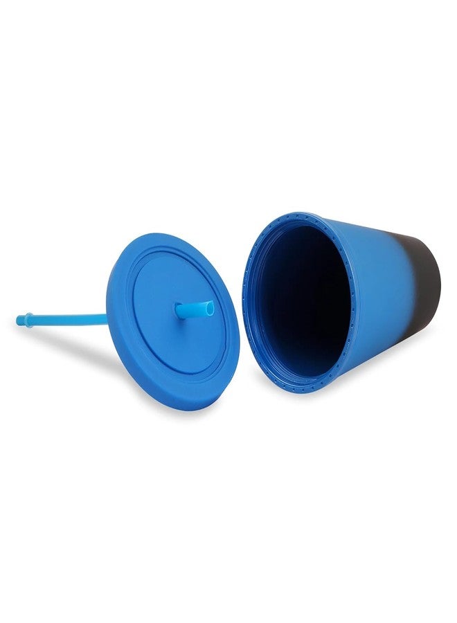 HAMSTER LONDON Sipper | Stylish Holographic Design | 750ml Spill-Proof Water Bottle | Durable & Portable for School, Office, Gym & Travel (Ombre Blue) - Image 2