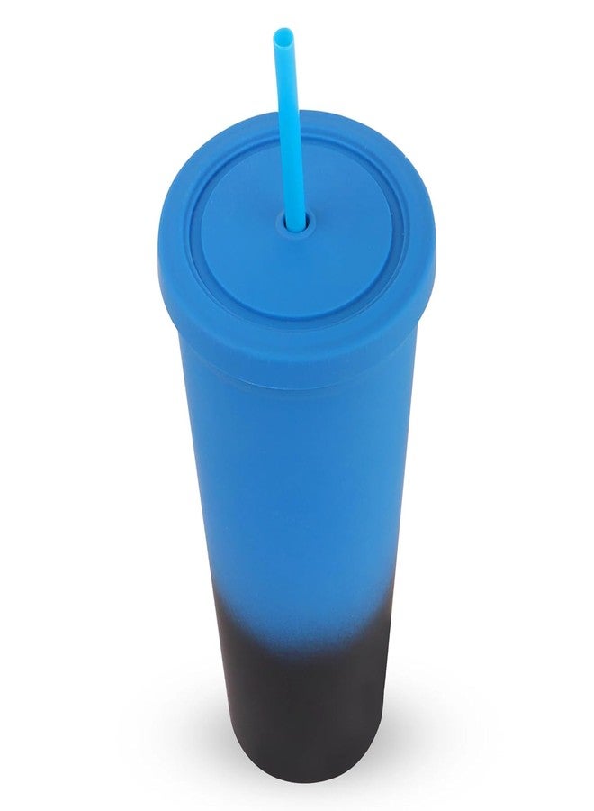 HAMSTER LONDON Sipper | Stylish Holographic Design | 750ml Spill-Proof Water Bottle | Durable & Portable for School, Office, Gym & Travel (Ombre Blue) - Image 5