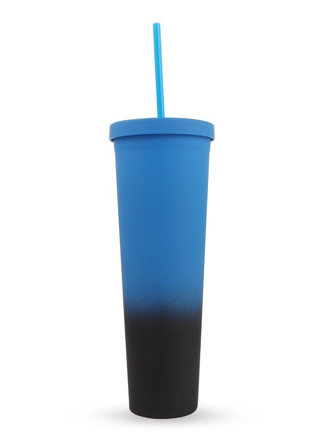 HAMSTER LONDON Sipper | Stylish Holographic Design | 750ml Spill-Proof Water Bottle | Durable & Portable for School, Office, Gym & Travel (Ombre Blue) - Image 1