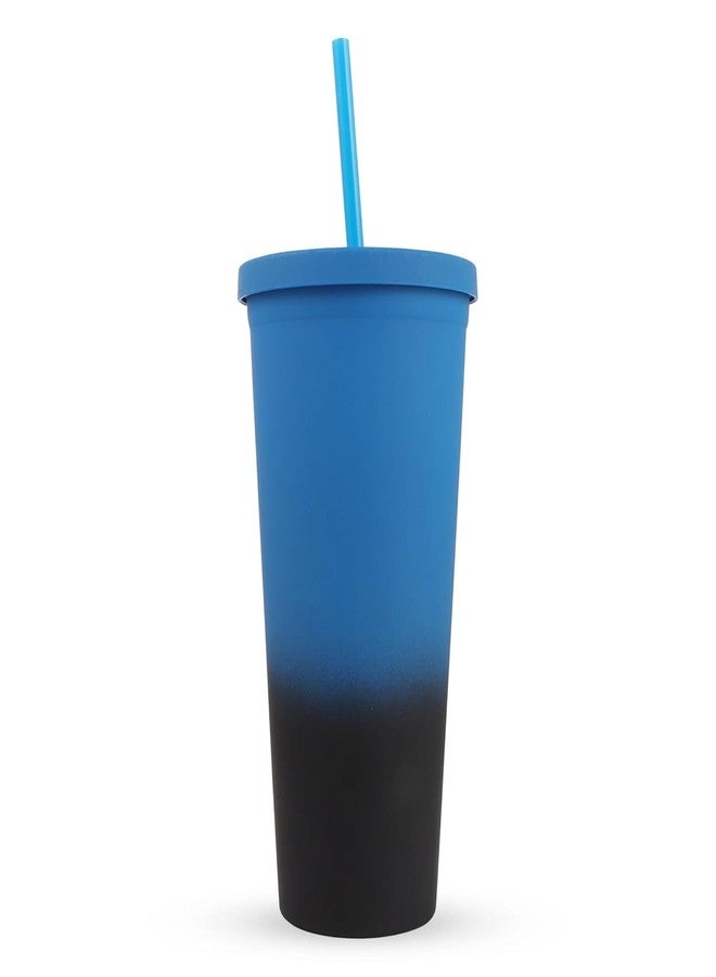 HAMSTER LONDON Sipper | Stylish Holographic Design | 750ml Spill-Proof Water Bottle | Durable & Portable for School, Office, Gym & Travel (Ombre Blue) - Image 3