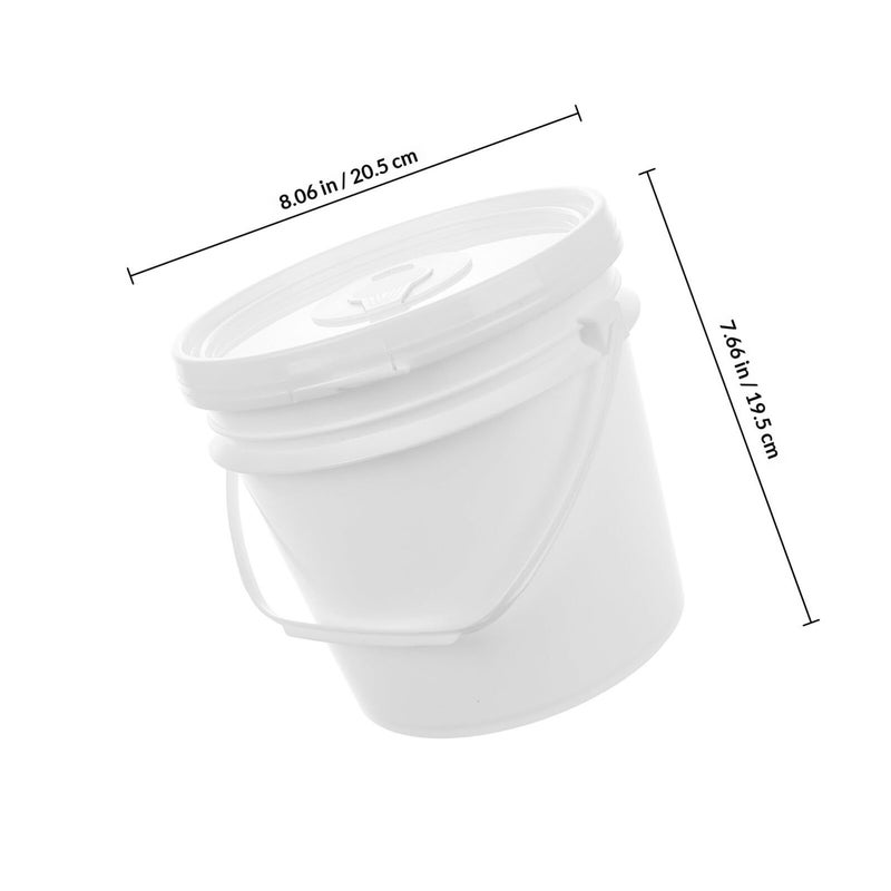 White Reusable Wipes Dispenser Container 4L Refillable Wet Tissue Holder For Bathroom Car - Image 3