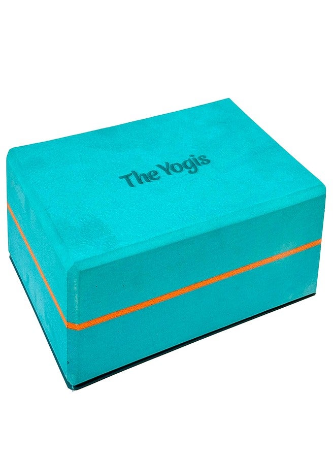 The Yogis Yoga Blocks High Density Foam Yoga Bricks Pack of 1 for Stretching, Balancing Yoga Bricks, Yoga Block Premium Yoga Accessories for Women & Men Yoga Equipment - Image 1