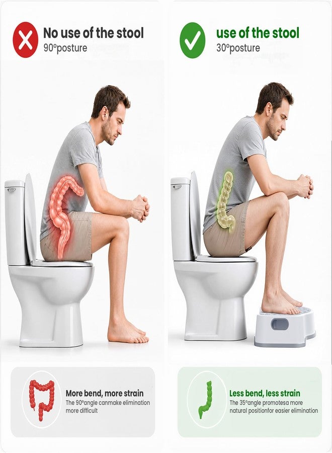 AJVV Squatting Potty for Adults, 16.7" Toilet Stool Squat Adult, Bathroom Stool Heavy Duty, Anti Slip Toilet Step for Bathroom - Image 5