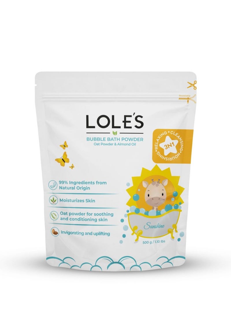 Lole's Bubble Bath Powder Oat Powder & Almond Oil, 500g