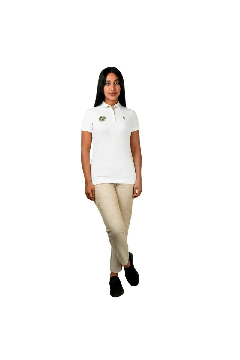 جيوردانو قميص بولو أبيض نسائي