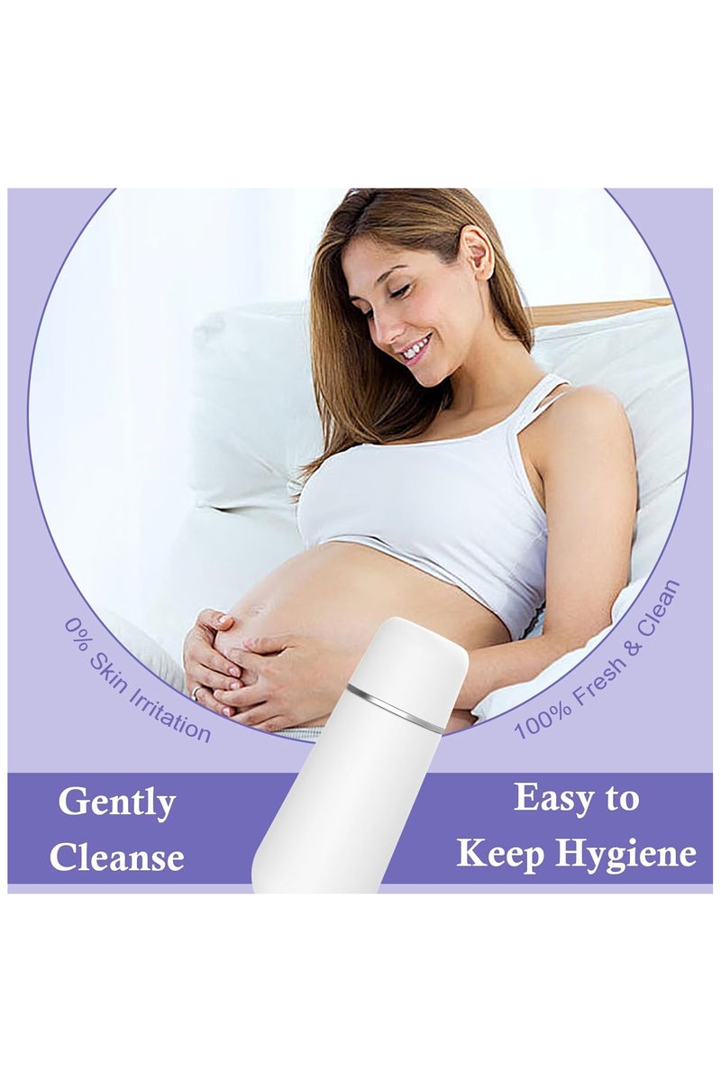 Portable Bidet Travel Shattaf- Peri Bottle for Postpartum Care - 400ml Travel Bidet - 13oz Handheld Sprayer for Women Men, Large Capacity Personal Hygiene Cleaning Bottle - White - Image 3