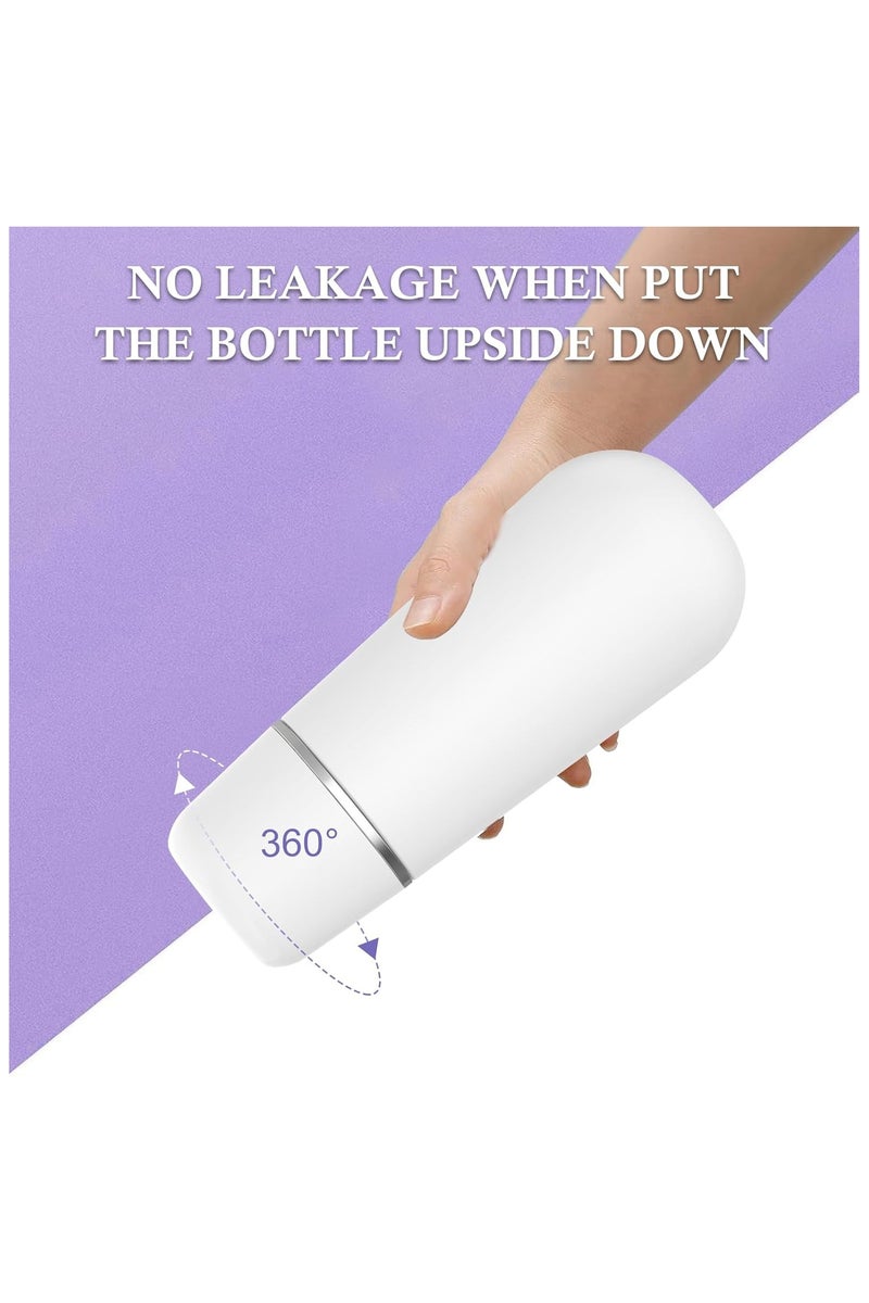 Portable Bidet Travel Shattaf- Peri Bottle for Postpartum Care - 400ml Travel Bidet - 13oz Handheld Sprayer for Women Men, Large Capacity Personal Hygiene Cleaning Bottle - White - Image 4