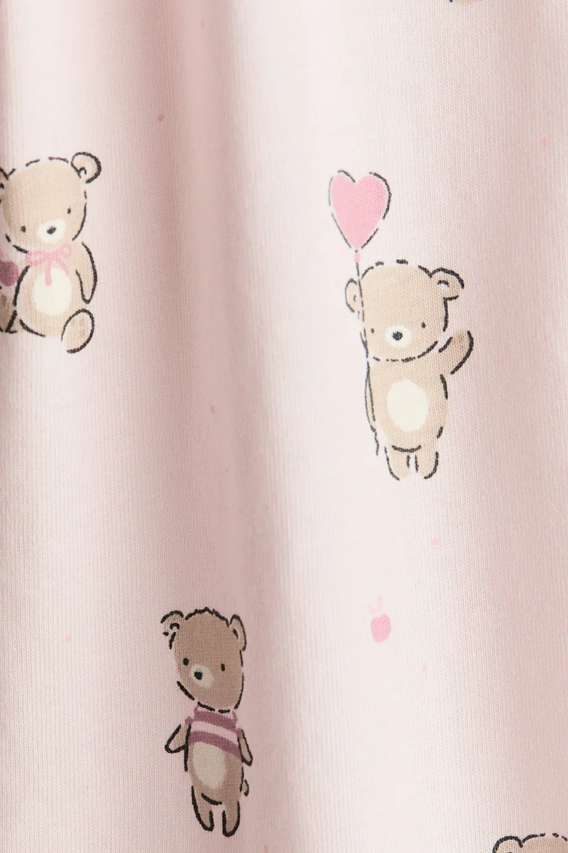 H&M Frill-detail cotton sleepsuit
