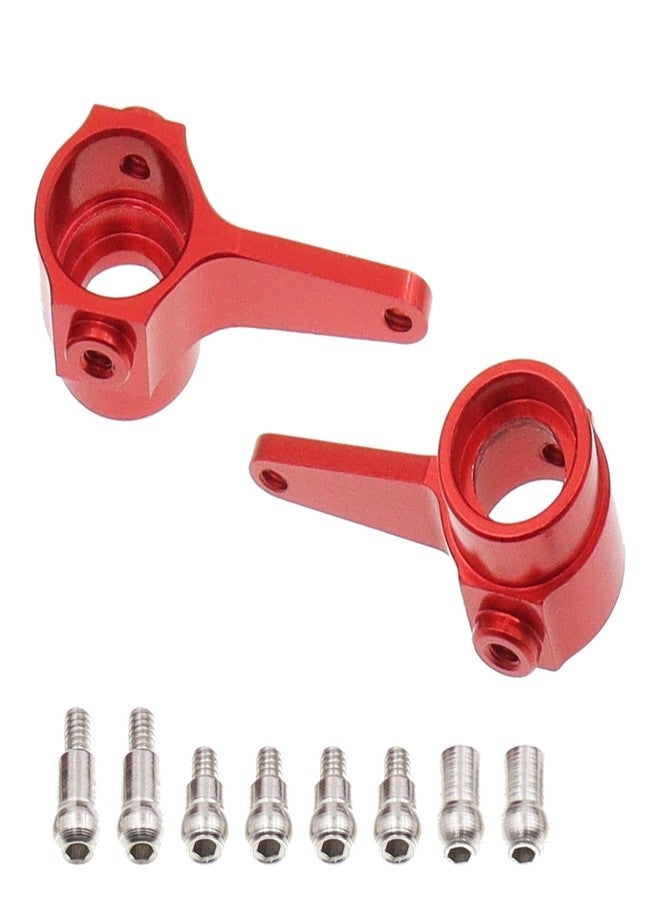Treehobby 6PCS Aluminum Alloy Front& Rear Steering Cup Shock Mount Sets Compatible with WLtoys K969 K979 K989 K999 P929 P939 1/28 RC Car Upgrade Parts(Red) - Image 3