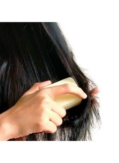 Rustic Art Amla Methi Hair Conditioning Bar ; Organic Natural Vegan ; Sulphate & Sillicone Free ; 60G  - Image 5