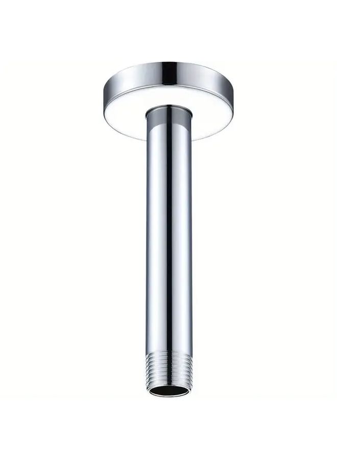 Polished Chrome 12 Inch Heavy Duty Shower Arm with Flange Easy Installation Corrosion Resistant - Image 2