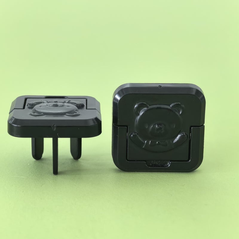 US Bear Insulated Outlet Cover Baby Safety 3 Hole-Black (China only) 