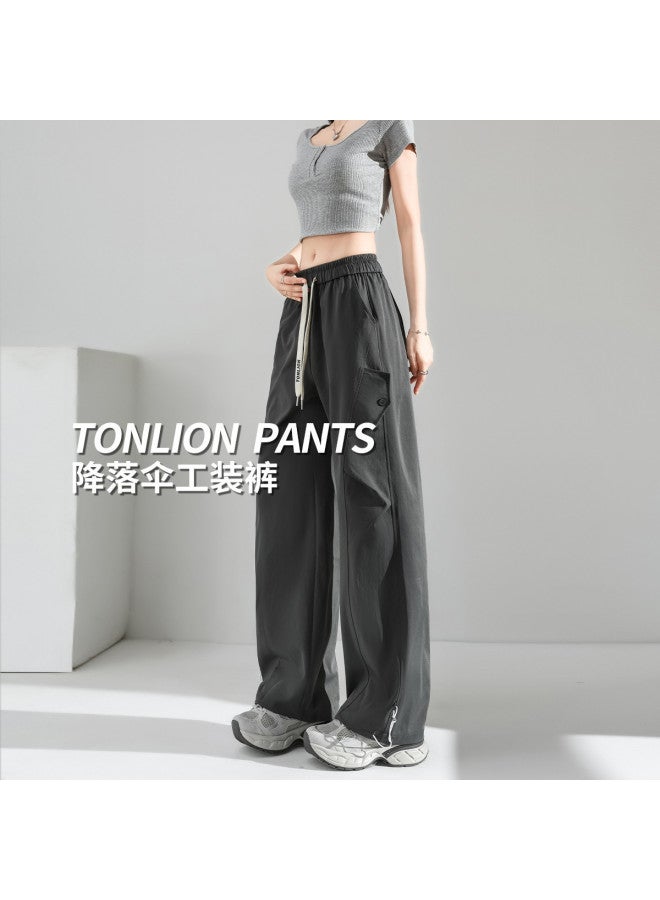 TonLion versatile High-street Slimming Wide-leg Cargo Pants - Youthful, Flattering, Lightweight & Breathable Casual Trousers - Image 3