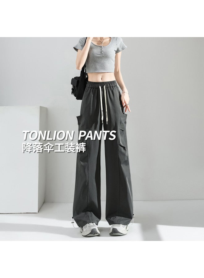 TonLion versatile High-street Slimming Wide-leg Cargo Pants - Youthful, Flattering, Lightweight & Breathable Casual Trousers - Image 4