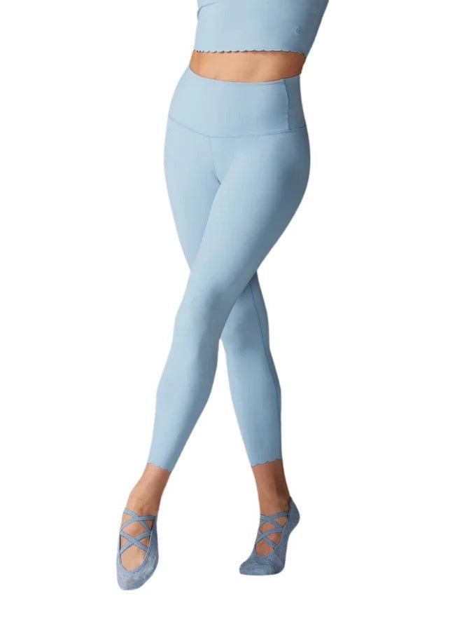 Tavi Scallop High Waisted 7/8 Tight Sky - Image 1