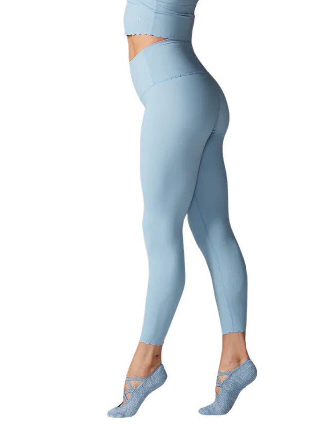 Tavi Scallop High Waisted 7/8 Tight Sky - Image 2