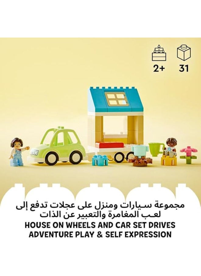 LEGO Duplo Town 10986 Family House On Wheels Building Toy Set  - Image 3