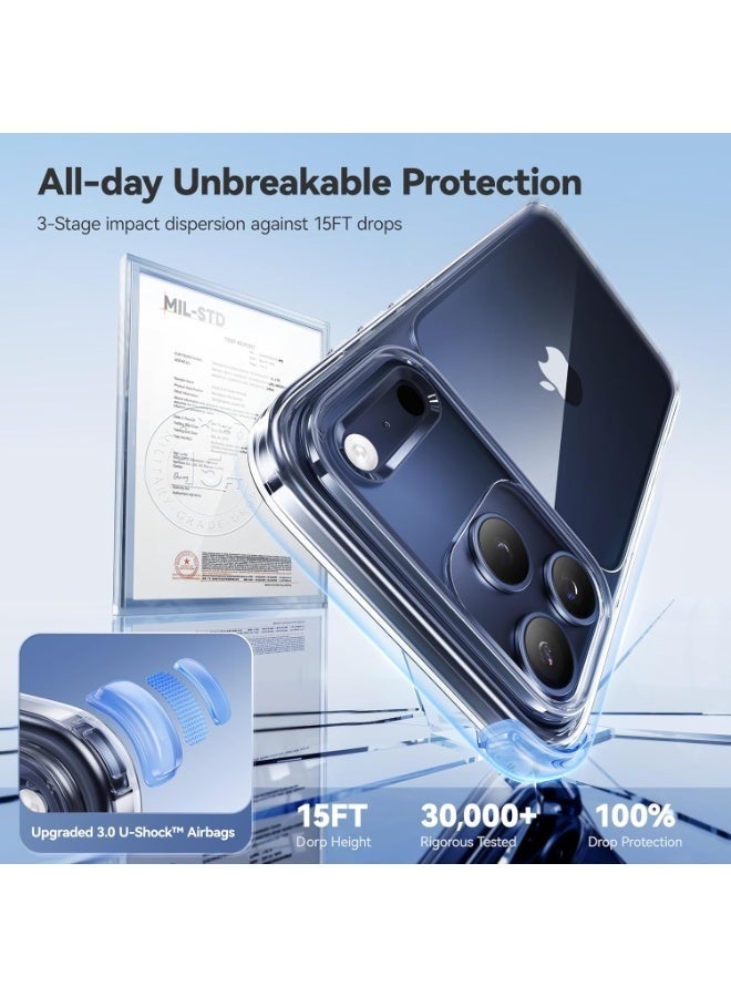 LEDIN iPhone 17 Pro Case Crystal Clear Anti-Yellow Cover For iPhone 17 Pro Anti-Scratch Drop Protection Slim Transparent Case for iPhone 17 Pro 6.3 inch - Image 3