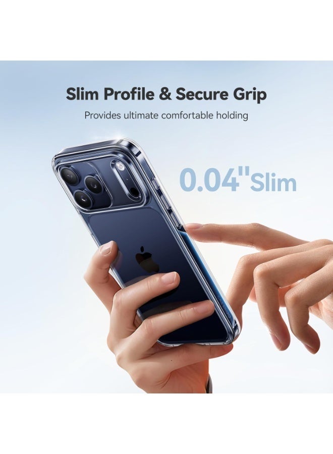 LEDIN iPhone 17 Pro Case Crystal Clear Anti-Yellow Cover For iPhone 17 Pro Anti-Scratch Drop Protection Slim Transparent Case for iPhone 17 Pro 6.3 inch - Image 5