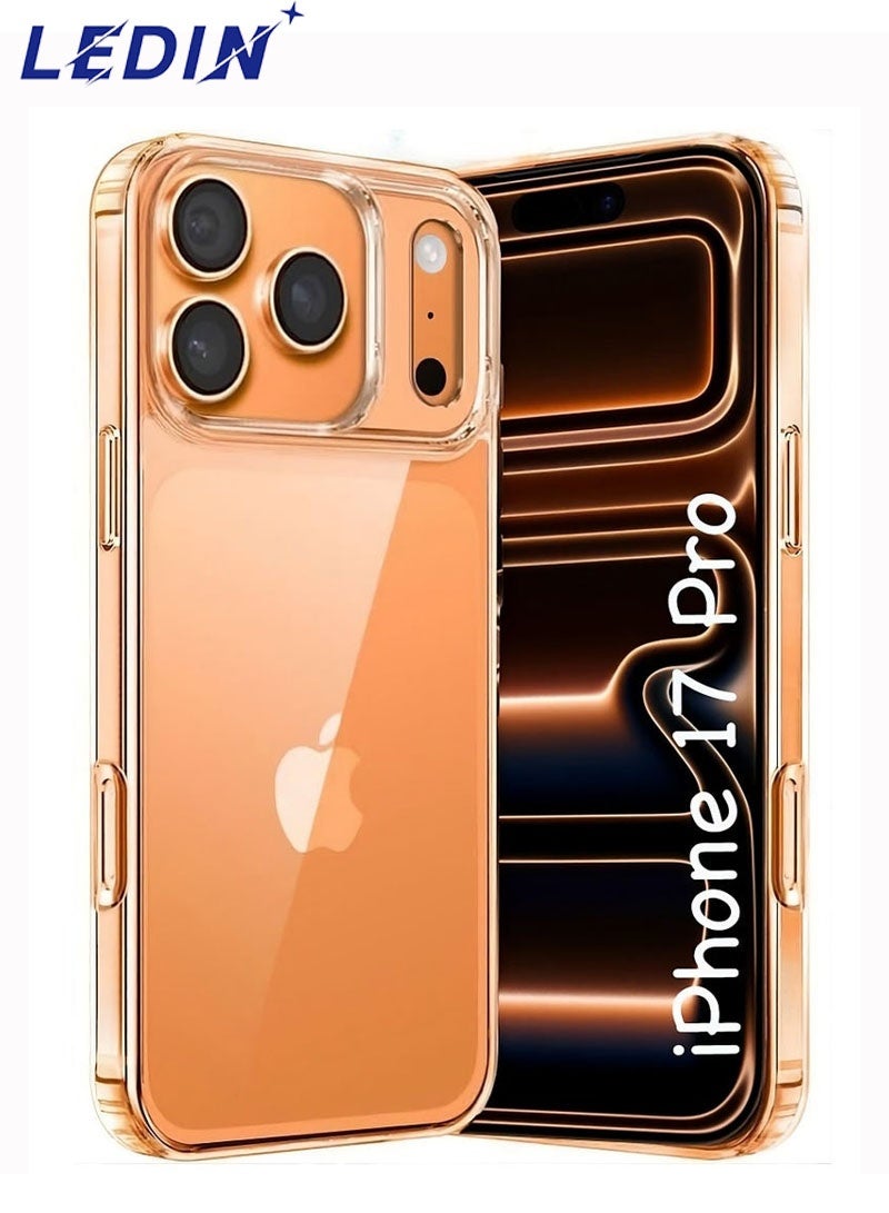 LEDIN iPhone 17 Pro Case Crystal Clear Anti-Yellow Cover For iPhone 17 Pro Anti-Scratch Drop Protection Slim Transparent Case for iPhone 17 Pro 6.3 inch - Image 1