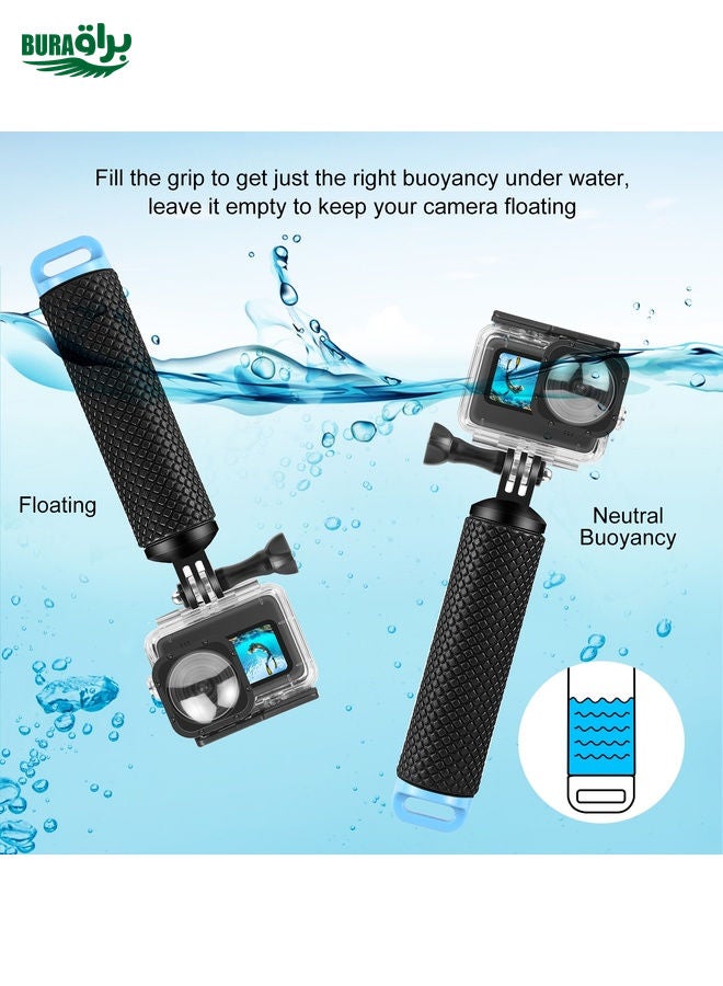 PULUZ Floating Handle Hand Grip Buoyancy Rods for Phones / Action Cameras (Black)