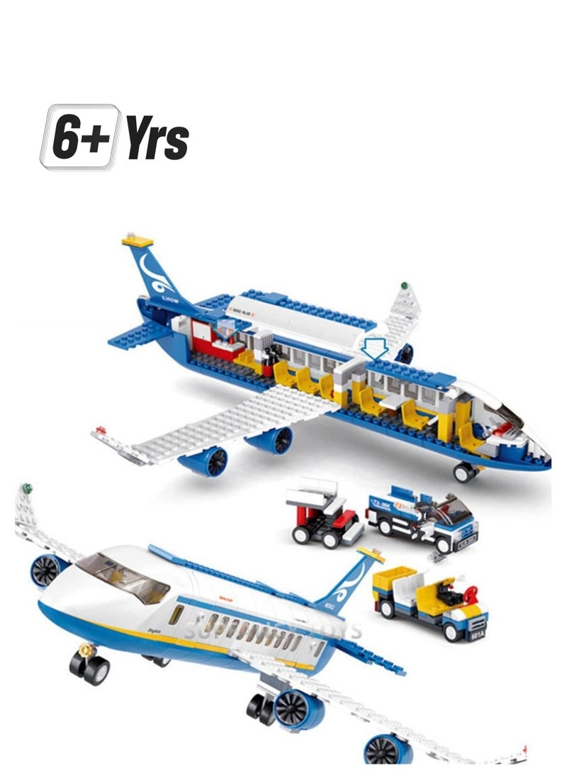 Loquat 463 Pieces Building Blocks City Airplane Station Toy for 6-12 Years Old Boys,City Airport Building Kits Kids Toys STEM Learning Building Bricks, for 6-12 Children - Image 1