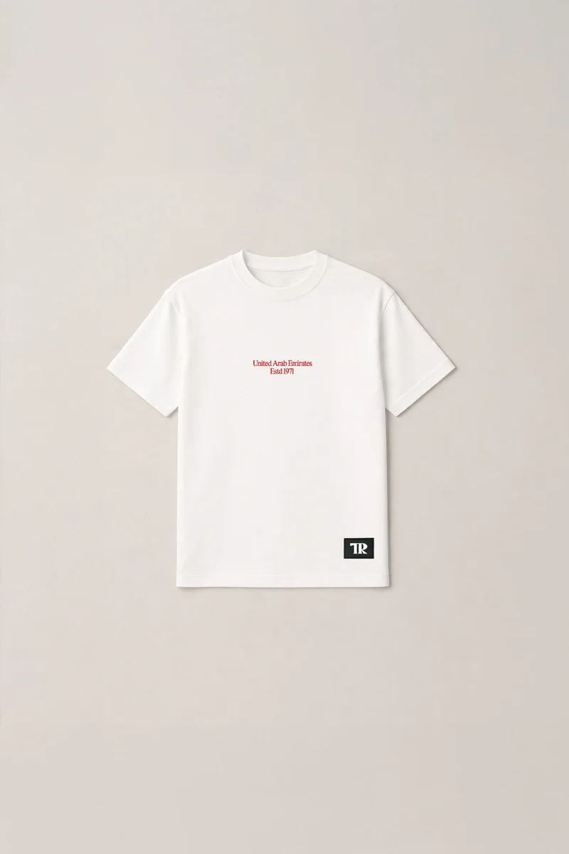 Terribly Real POSTAGE MINI - The Emirates Edition | White T-Shirt