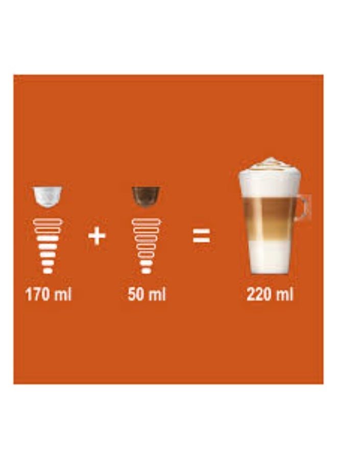 Nescafe Dolce Gusto Caramel Latte Macchiato 16 Coffee Capsules Caramel 145.6grams Single - Image 4