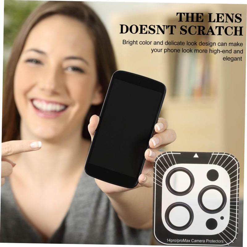 Tempered Glass Lens Protector for iPhone Pro High Light Transmittance Scratch Resistant - Image 3